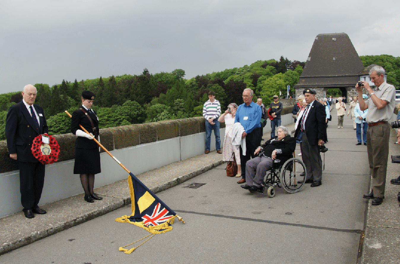 Battlefield Guiding for Remembrance:  Royal British Legion Pilgrimage, Mohne Dam 2008 (Photo: Keith Wiseman) 