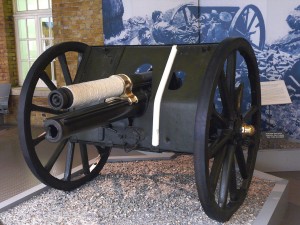 The 13 Pdr Nery gun on Display in the Imperial War Museum london